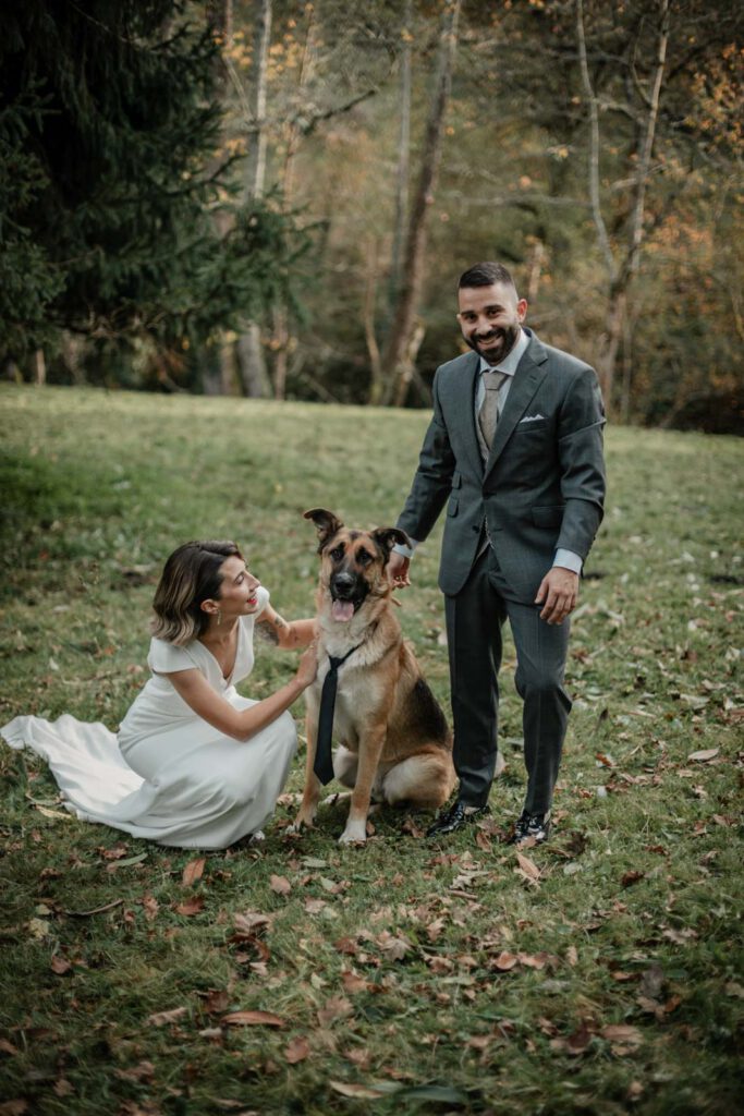 Fotografo-boda-asturias potboda con perro en asturias