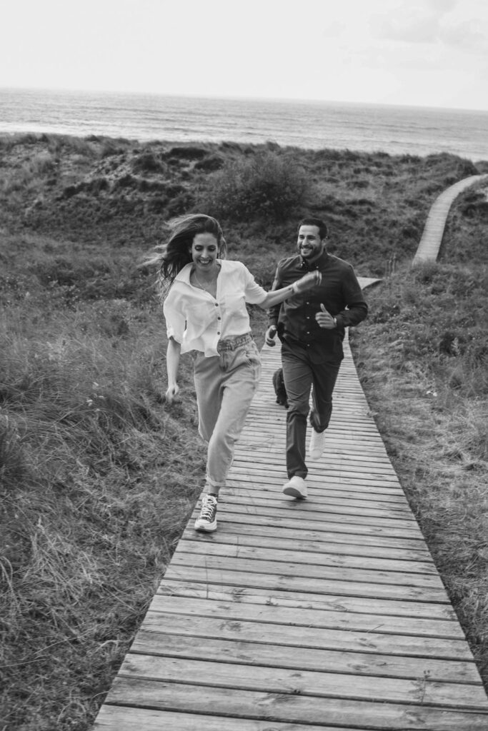 novios con un estilo natural en asturias