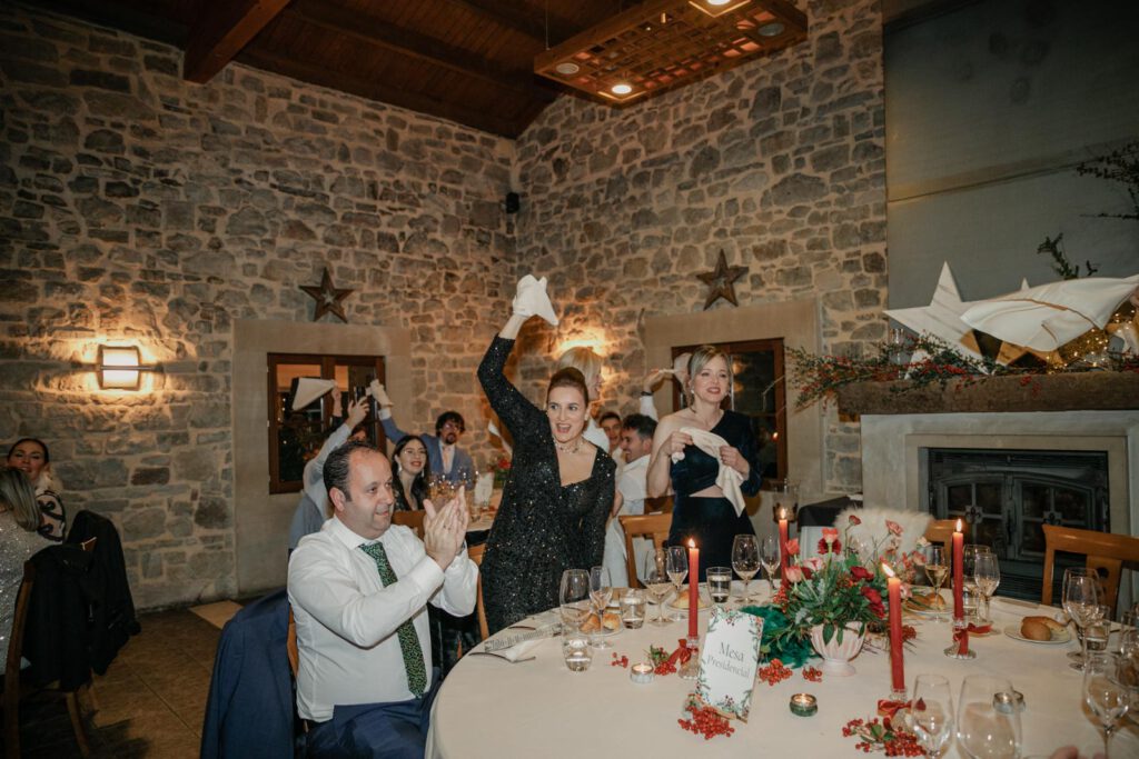 aperitivo de boda en la tabla