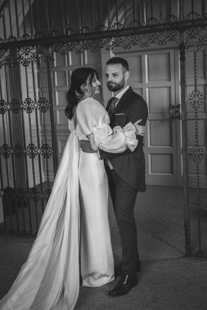 vestido de novia de manga larga