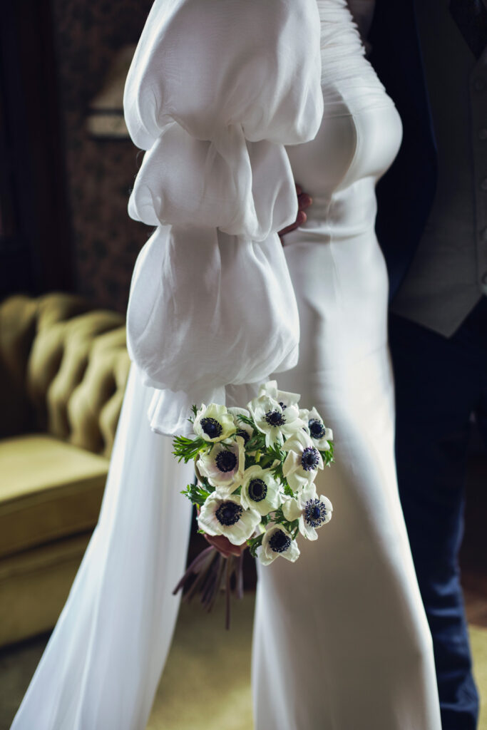 vestido de novia de manga larga original