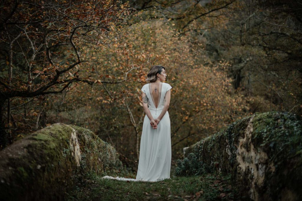 novia-tatuajes novia con el pelo corto